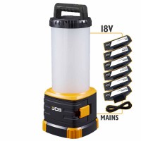 JCB 18V Or 240V 360� Aera Light 7200 Lumen  With 240V Power Lead & 7 x  Battery Adapters, Plus 1.5m Tripod &pound;179.95